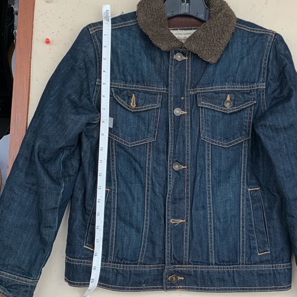 ROUTE 66 FLEECE LINED DENIM TRUCKER JACKET - Picture 2 of 5